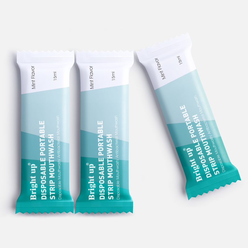 น้ำยาบ้วนปากปราศจากแอลกอฮอล์รสมิ้นท์พร้อมซองถุง 10ml ฉลากส่วนตัว