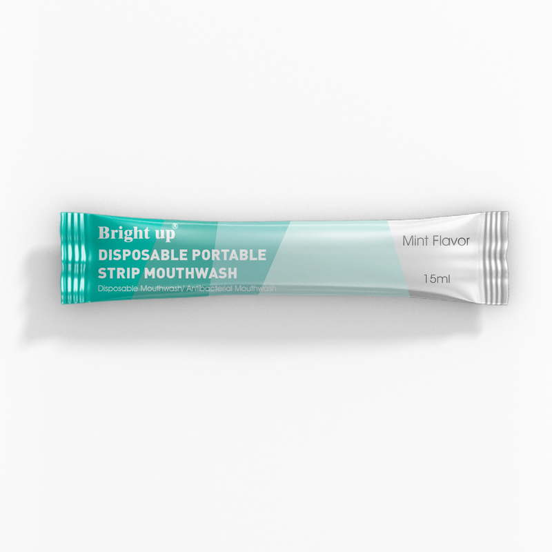 น้ำยาบ้วนปากปราศจากแอลกอฮอล์รสมิ้นท์พร้อมซองถุง 10ml ฉลากส่วนตัว