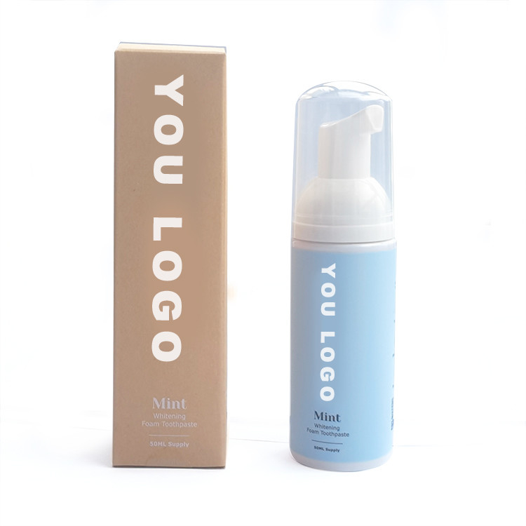 Fluoride Free 50ML ยาสีฟันเด็กออร์แกนิกสีขาวสำหรับเด็กอายุ 12 ปี