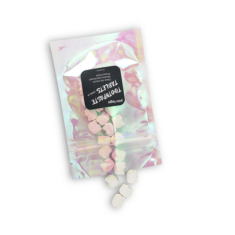 ขนาดปกติยาสีฟันเบกกิ้งมินต์อินทรีย์เม็ดยาไวท์เทนนิ่ง Oral Travel ผู้ใหญ่