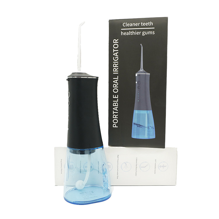 มือถือแบบชาร์จไฟทันตกรรมไฟฟ้าอากาศ Flosser พลังงานไร้สาย Irrigator น้ำในช่องปากทำความสะอาดฟัน Flosser น้ำ