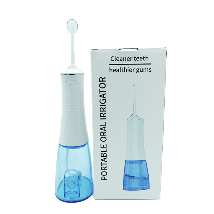 มือถือแบบชาร์จไฟทันตกรรมไฟฟ้าอากาศ Flosser พลังงานไร้สาย Irrigator น้ำในช่องปากทำความสะอาดฟัน Flosser น้ำ