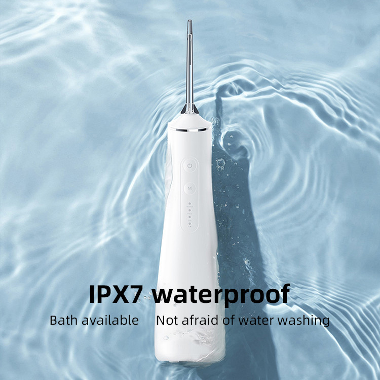 IPX7 บ้านและการเดินทางน้ำยาขจัดคราบจุลินทรีย์ทันตกรรม Irrigator น้ำมืออาชีพ Flosser