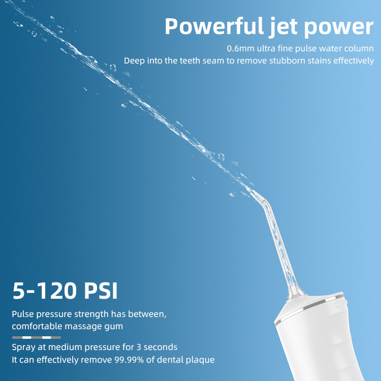 IPX7 บ้านและการเดินทางน้ำยาขจัดคราบจุลินทรีย์ทันตกรรม Irrigator น้ำมืออาชีพ Flosser