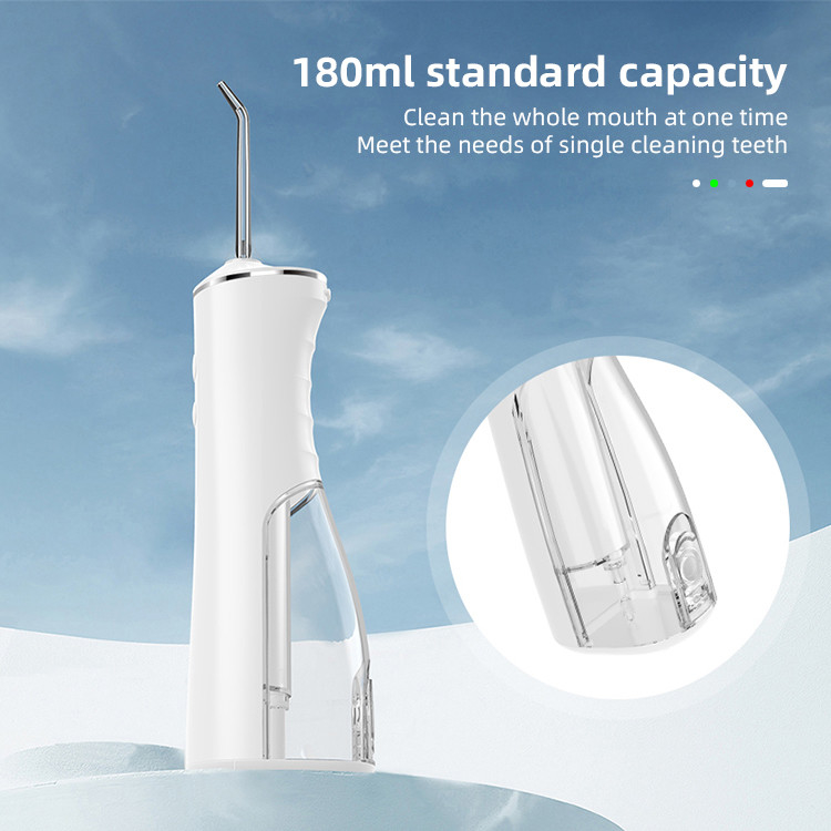 IPX7 บ้านและการเดินทางน้ำยาขจัดคราบจุลินทรีย์ทันตกรรม Irrigator น้ำมืออาชีพ Flosser