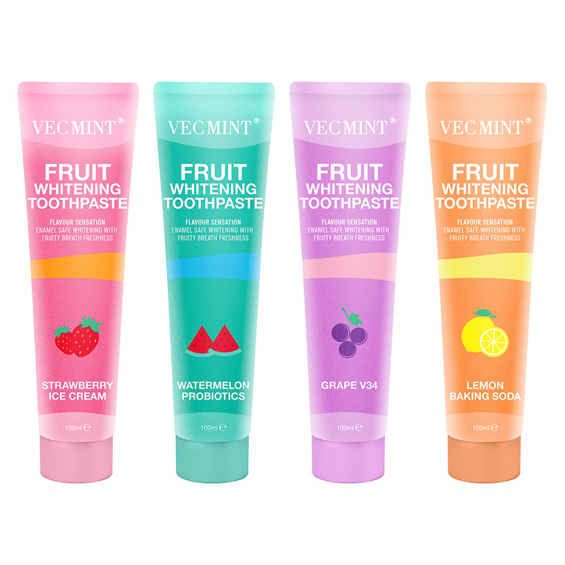 Herbal Fruit Whitening Toothpaste for Adults Customized Oem สูตรขาวฟันแบบอ่อนโยน