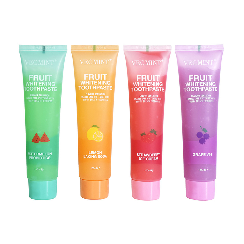 VEC MINT 100 ml รสผลไม้ การทําสีฟัน การทําความสะอาดพื้นฐาน การดูแลปาก