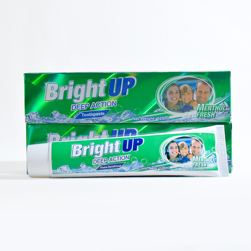 สว่างขึ้น Deep Action Menthol แปรงสีฟันสด 120 มล - ประสบความรู้สึกเย็นทันที