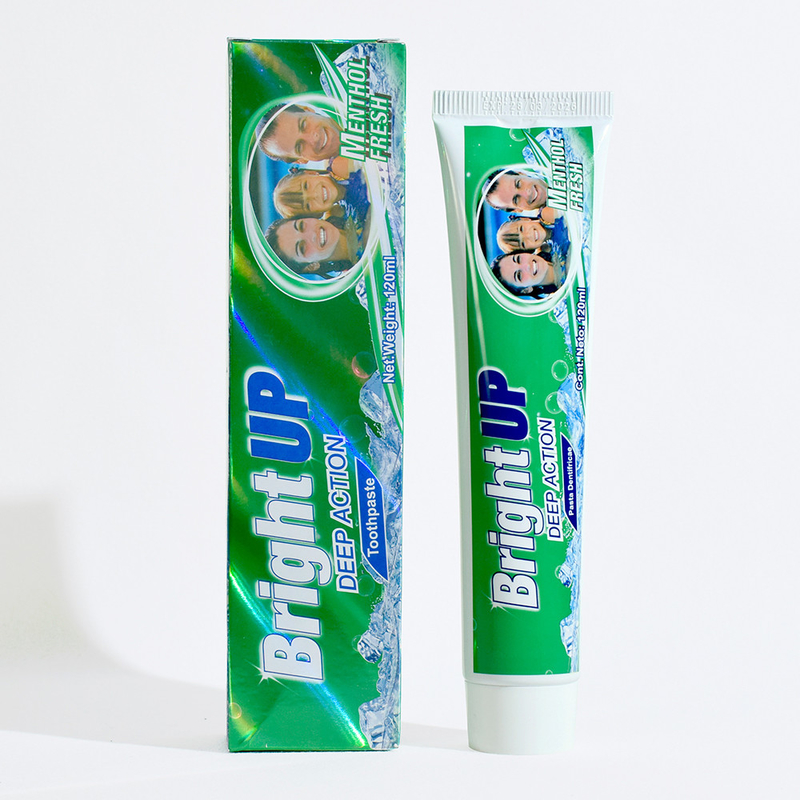 สว่างขึ้น Deep Action Menthol แปรงสีฟันสด 120 มล - ประสบความรู้สึกเย็นทันที