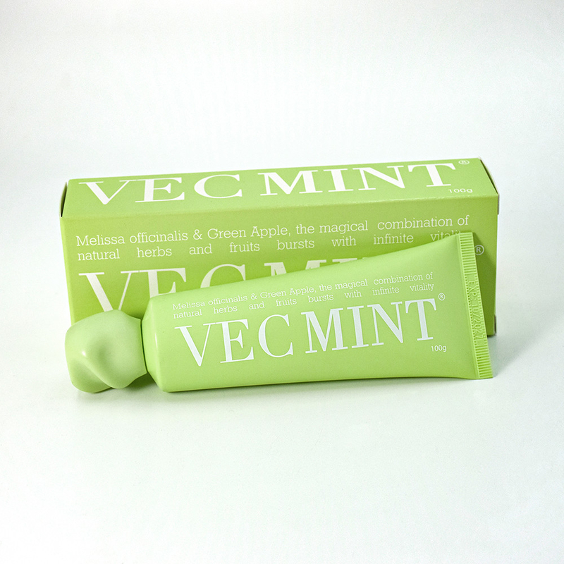 VECMINT 100g ยาสีฟัน: ปลดปล่อยพลังทางปาก ด้วยสมุนไพรและผลไม้ธรรมชาติมหัศจรรย์ (Melissa officinalis & Green Apple)