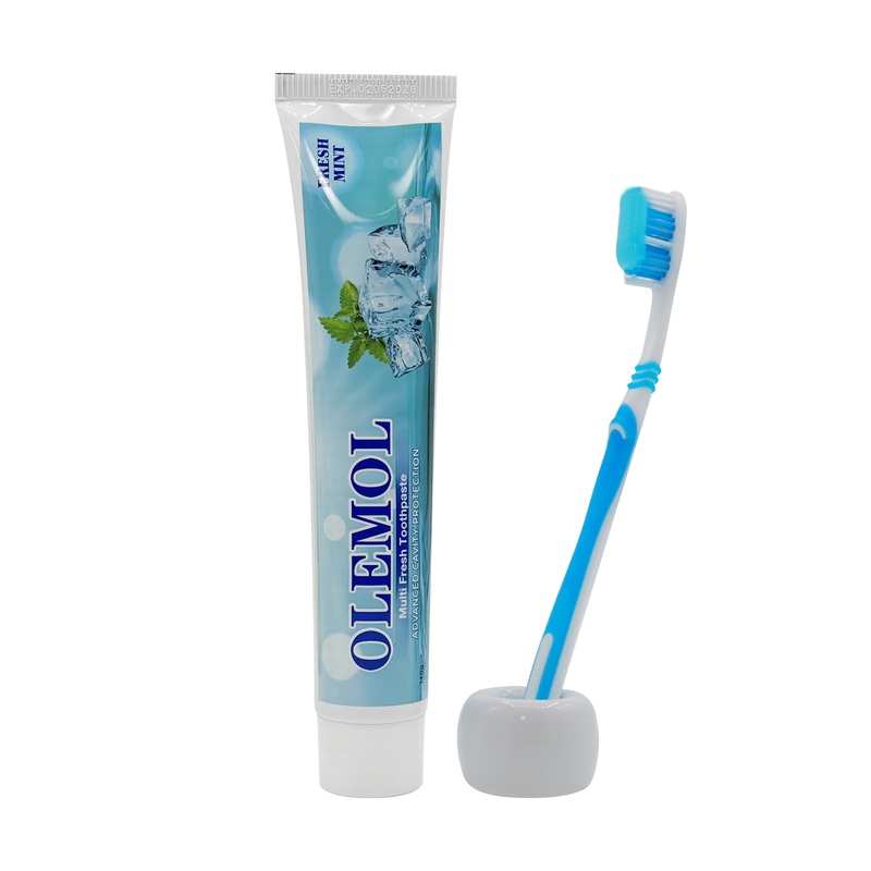 ยาสีฟัน OLEMOL Multi Fresh ขนาด 100 กรัม - รสมิ้นท์สดชื่น พร้อมปกป้องฟันผุขั้นสูง เพื่อสุขอนามัยช่องปากและการดูแลฟันในชีวิตประจำวัน