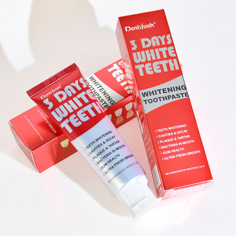 ยาสีฟันฟอกสีฟันขั้นสูง 3 วัน ส่วนผสมโซเดียมไฟเตทเพื่อรอยยิ้มที่สดใส