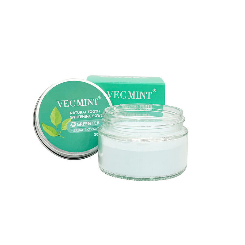 NATURA VECMINT ฝุ่นขาวฟันธรรมชาติ - ชาเขียว สารสกัดจากสมุนไพร การบํารุงปาก ขาวขาว (30 กรัม)