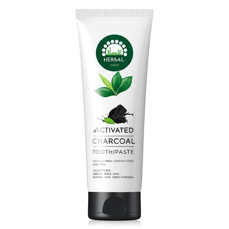 ยาสีฟันถ่านกัมมันต์สมุนไพร เหมาะสำหรับผู้ใหญ่และวัยรุ่น ไม่มีการทดลองกับสัตว์ ฟันขาวอย่างอ่อนโยนและดูแลเหงือก สูตรสมุนไพร