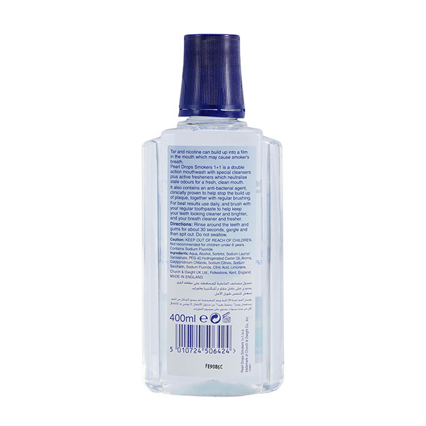 Mint Flavour 400ml น้ำยาบ้วนปากต้านเชื้อแบคทีเรียต้านเชื้อราสำหรับช่องปากสำหรับผู้สูบบุหรี่