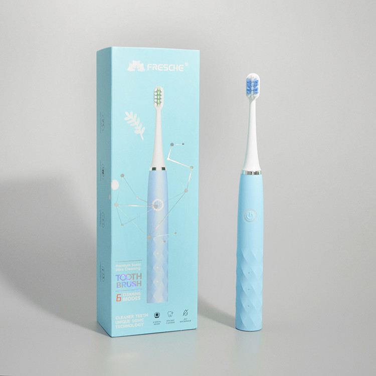 Travel แปรงสีฟันไร้สายแบบชาร์จไฟได้ 6 โหมด Gum ดูแล แปรงสีฟันไฟฟ้า IPX7